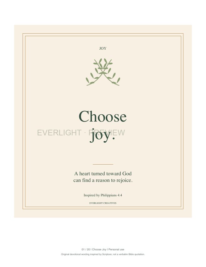 First page preview of Bible Life Printables — 20 Designs