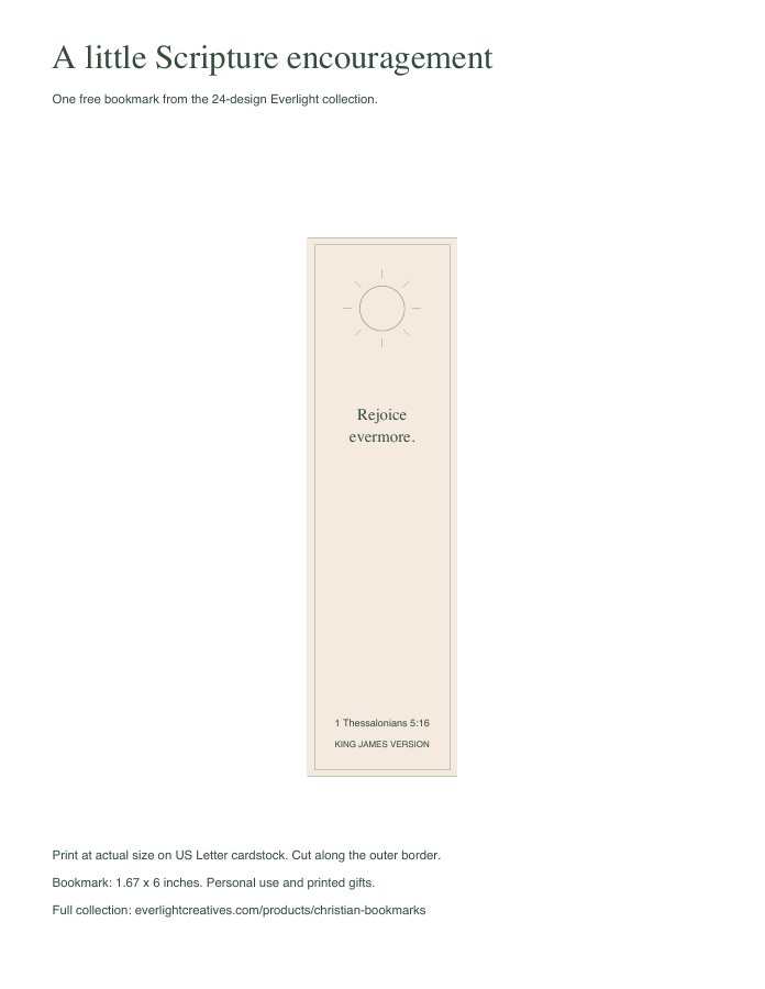 Preview of Free Scripture Bookmark